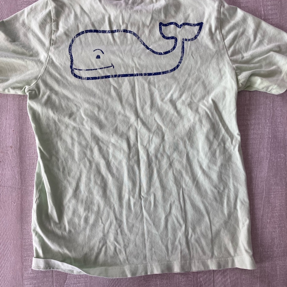 Vineyard Vines Kids T-Shirt with Whale Graphic - Light Green